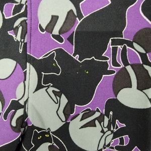 LulaRoe Halloween black cats leggings S/M